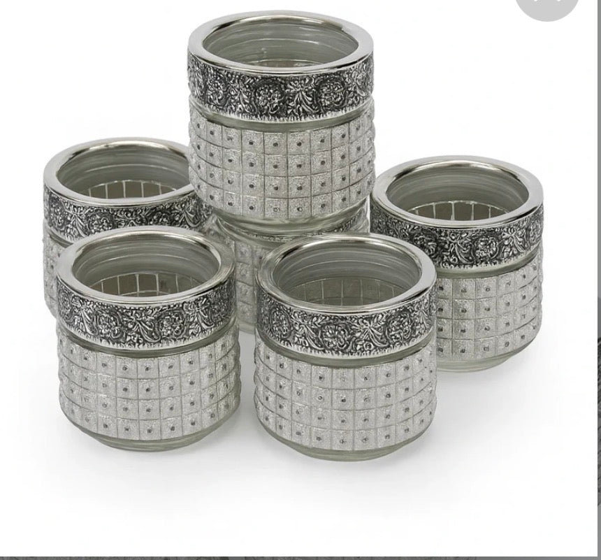 Lot de 5 de pots en verre