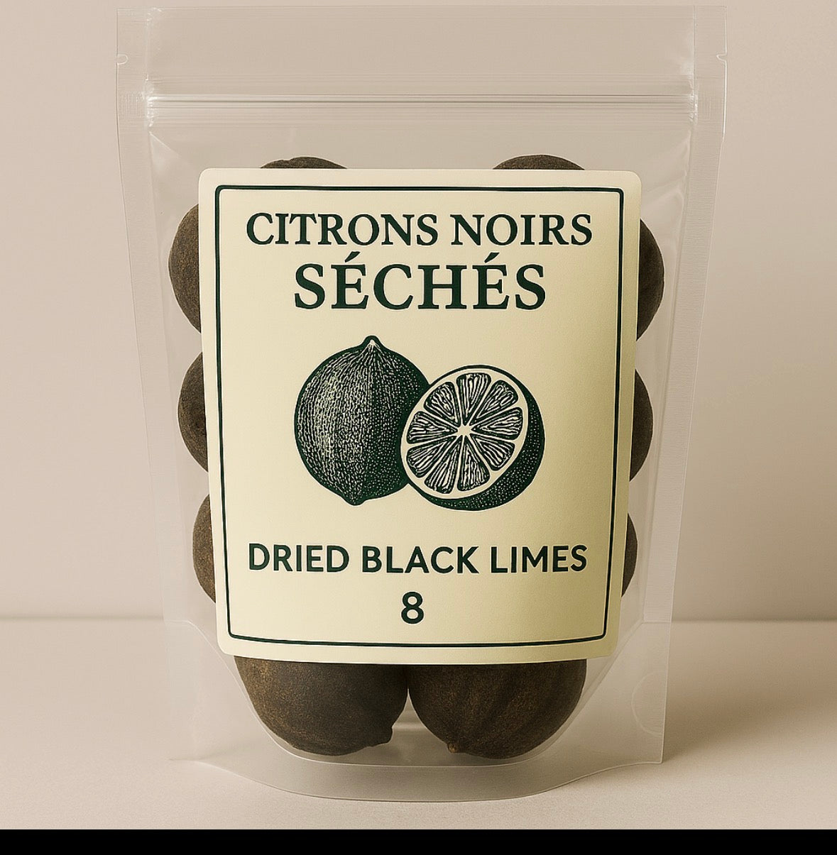 Citrons noir séchés X 8 pièces