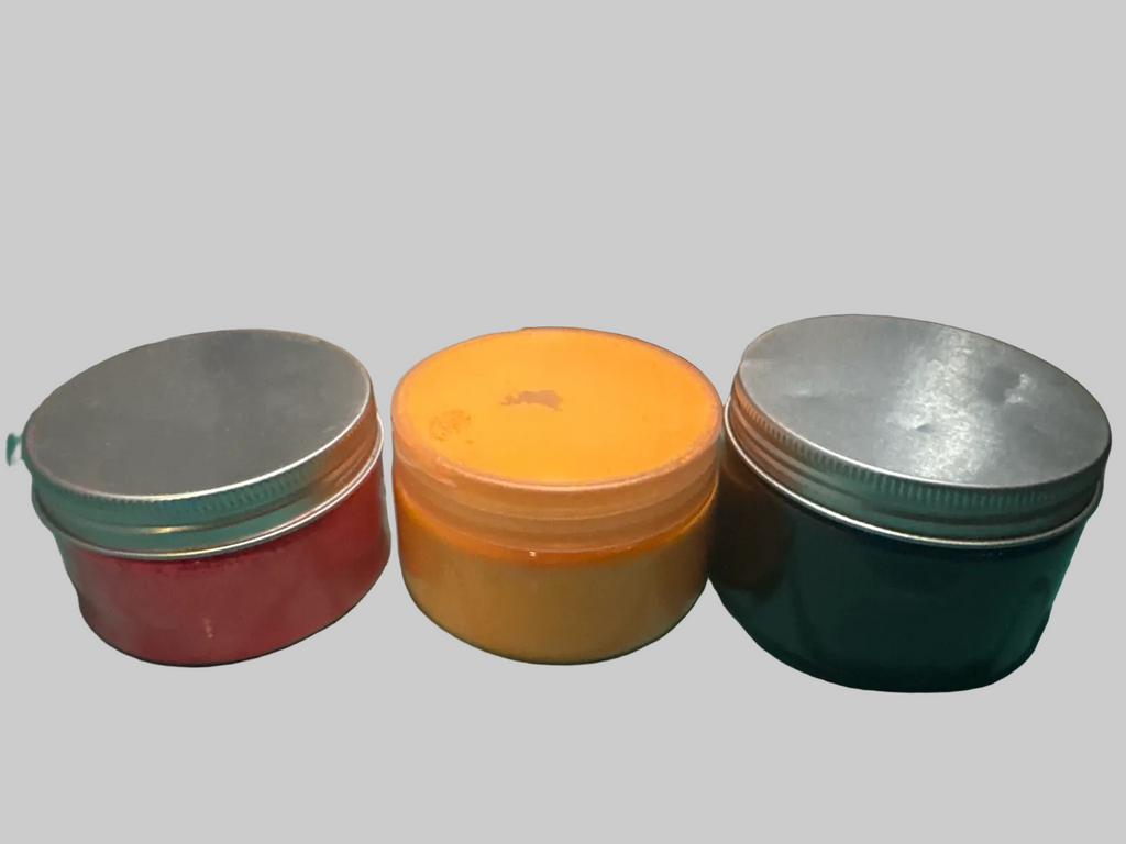 des poudres pigmentaires cosmétiques (colorants), lot de 3 pots
