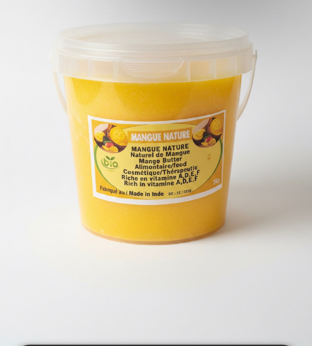 Beurre de mangue cosmétique & thérapeutique  pot de 1 kg