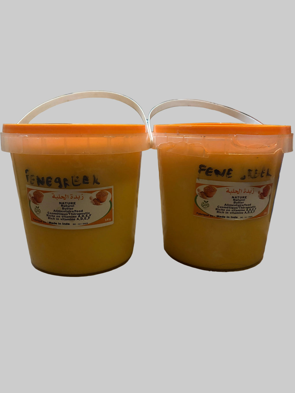 beurre, de Frenugrec, Cosmétiques,2 pots de 1 kg