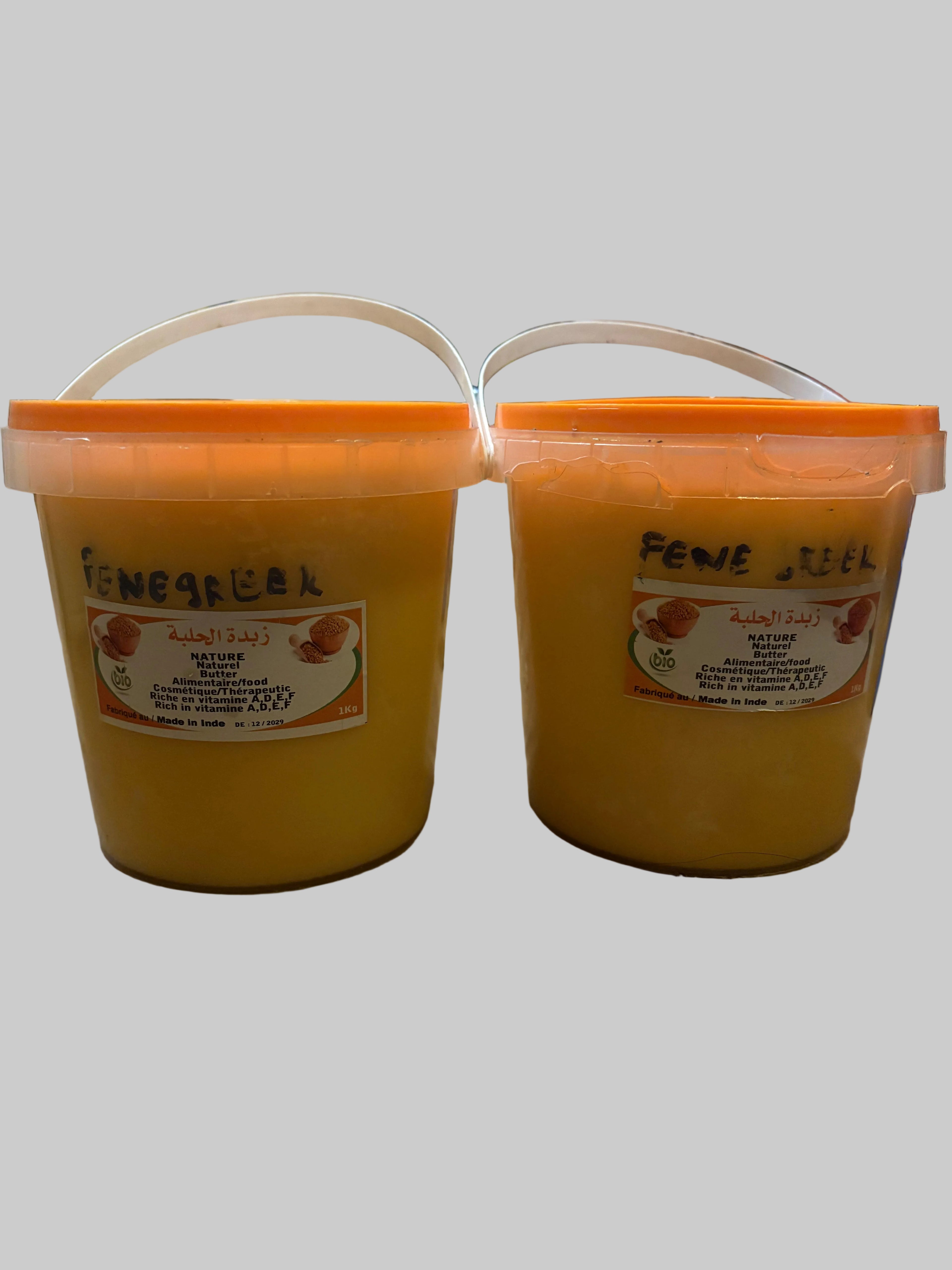 beurre, de Frenugrec, Cosmétiques,2 pots de 1 kg