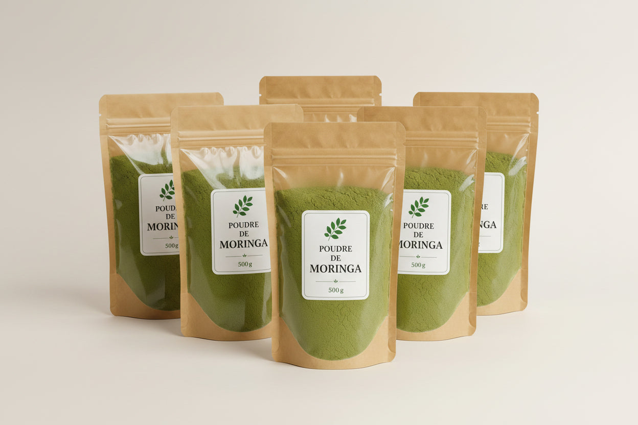 Poudre, Cosmetique, et bien-être de moringa