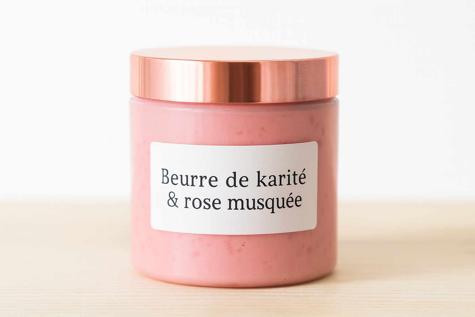 Beurre cosmétique de karité & rose musquée visage corps & cheveux